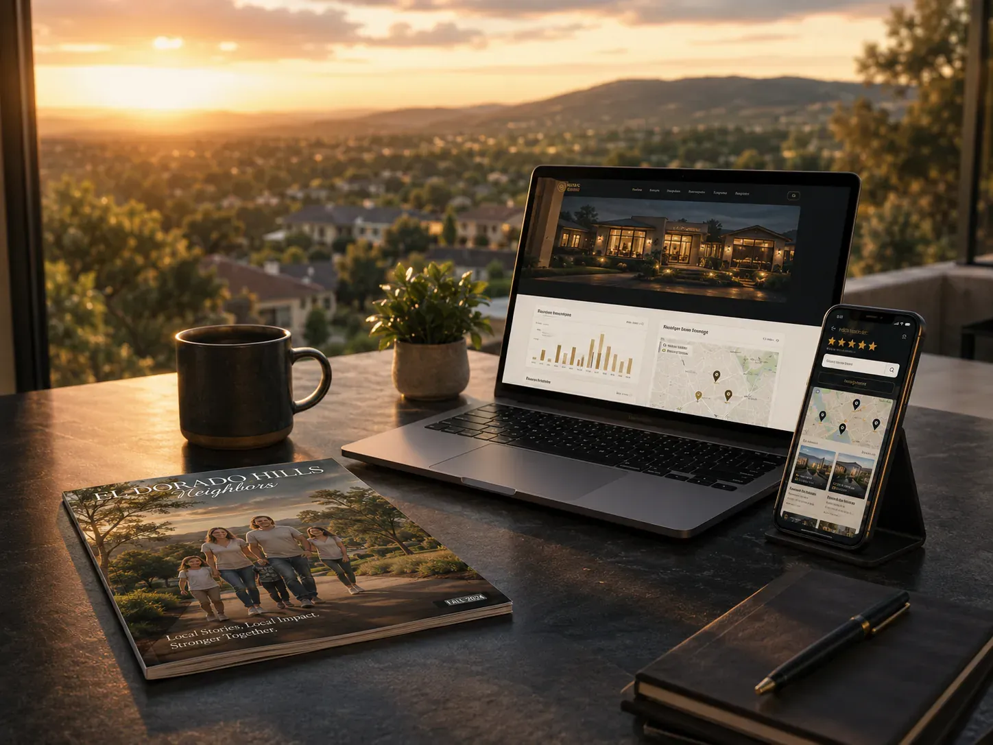Full Presence: print, digital, website, listings, and reputation working as one system